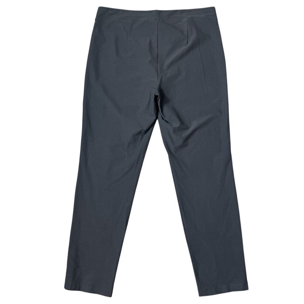Eileen Fisher Washable Flex Ponte Slim Ankle Crepe Pants Size M Gray Career Work - Picture 2 of 5
